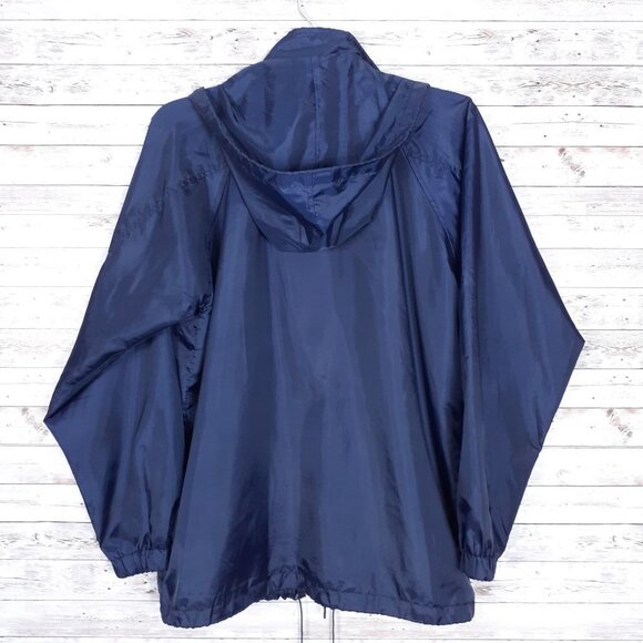 Totes Windbreaker L Jacket Blue Full Zip 189 - Picture 3 of 5